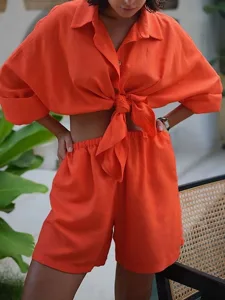 women-s-shirt-two-piece-sets-shorts-sets-orange-22
