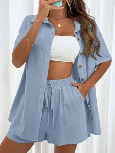 women-s-two-piece-sets-cotton-shirt-shor-light-blue-6