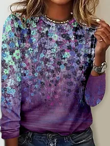 womens-t-shirt-langarm-casual-druck-regu-purpur-3