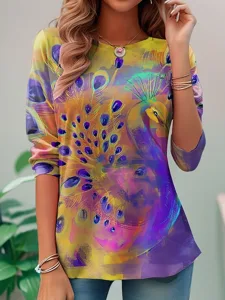 womens-t-shirt-langarm-rundhals-langarm-purpur-2