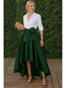 a-linie-kleid-sets-tee-lange-kleid-fur-h-dunkelgrun-7
