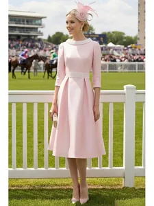 a-linie-knielang-partykleid-cocktailklei-rosa-1