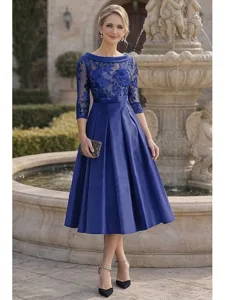 a-linie-knochellange-partykleid-cocktail-konigliches-blau-5