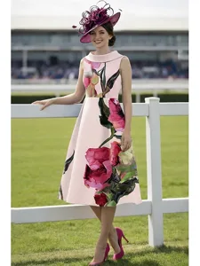 a-linie-tee-lange-derby-kleid-brautmutte-bonbonpink-1