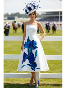 a-linie-tee-lange-derby-kleid-festliche-wei-1