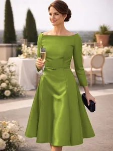 a-linie-tee-lange-knielang-partykleid-co-grunes-leuchten-15