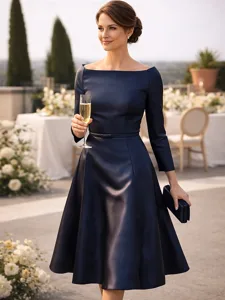 a-linie-tee-lange-knielang-partykleid-co-leuchtfeuer-blau-2