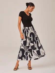 damen-freizeitkleid-langes-kleid-maxikle-schwarz-1
