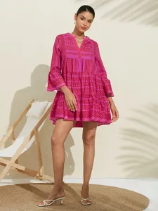 damen-freizeitkleid-sommerkleid-pinkes-k-rosa-1
