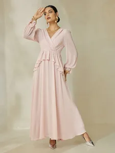 damen-kleid-der-brautjungfer-cocktailkle-rosa-1