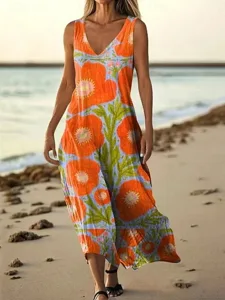 damen-langes-kleid-maxikleid-freizeitkle-orange-2