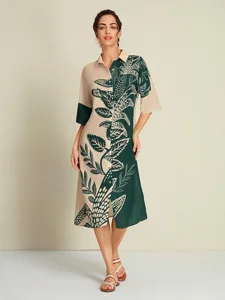 damen-lockeres-kleid-resortkleidung-midi-grun-1