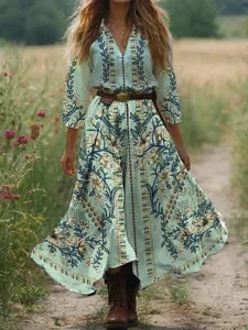 damen-maxi-kleid-boho-kleid-western-klei-grun-1