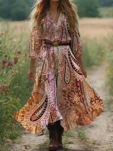damen-maxi-kleid-boho-kleid-western-klei-orange-2