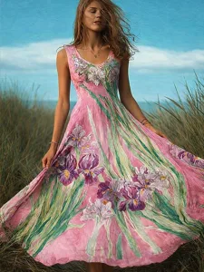 damen-maxi-kleid-boho-sommerkleid-a-lini-rosa-3
