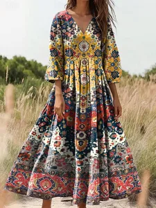 damen-maxi-kleid-boho-sonnenkleid-a-lini-gelb-2