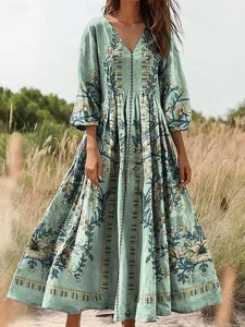 damen-maxi-kleid-boho-sonnenkleid-a-lini-grun-1