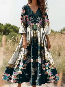 damen-maxi-kleid-boho-sonnenkleid-a-lini-schwarz-3