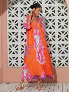 damen-maxi-saum-maxikleid-orange-halbarm-default-4