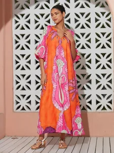 damen-maxi-saum-maxikleid-orange-halbarm-default-7