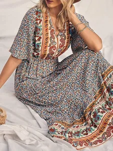 damen-maxikleid-a-linie-kleid-lassig-out-gelb-2