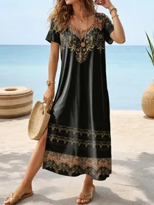 damen-maxikleid-freizeitkleid-t-shirt-kl-schwarz-1