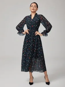 damen-maxikleid-schwarz-chiffon-papagei-default-7