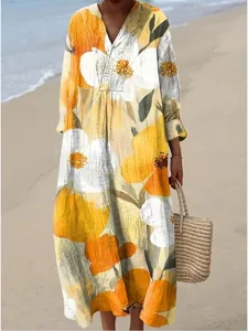 damen-maxikleid-shiftkleid-urlaub-lassig-gelb-1