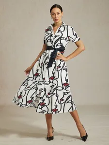 damen-maxikleid-shirt-abstrakte-gesichts-schwarz-wei-1