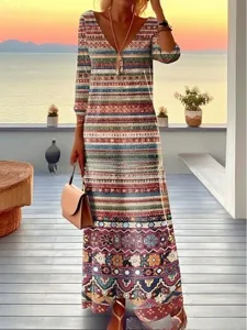 damen-maxikleid-t-shirt-kleid-a-linie-kl-leicht-braun-3