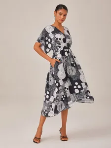 damen-midikleid-chiffon-schwarz-wei-kurz-default-5