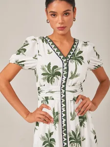 damen-midikleid-grun-kurzarm-v-ausschnit-default-3