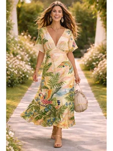 damen-midikleid-satinkleid-shiftkleid-el-gelb-1
