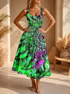 damen-midikleid-sommerkleid-a-linie-klei-grun-4