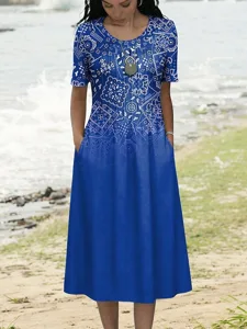damen-midikleid-t-shirt-kleid-a-linie-kl-blau-2