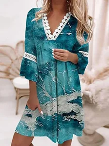 damen-minikleid-a-linie-kleid-sommerklei-marineblau-5