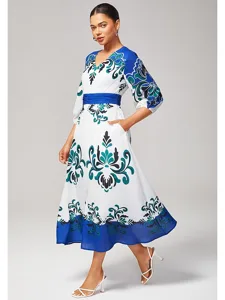 damen-weiblich-freizeitkleid-blau-3-4-ar-blau-1