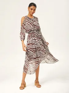 damen-weiblich-freizeitkleid-braun-zebra-braun-1