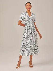 damen-weiblich-freizeitkleid-midikleid-s-schwarz-wei-1