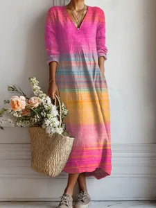 damenmaxikleid-aus-leinenahnlichem-atmun-rosa-2