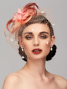 elegante-fascinator-hute-leinen-netz-mes-pfirsich-30