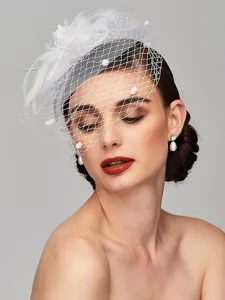 elegante-fascinator-hute-leinen-netz-mes-wei-16