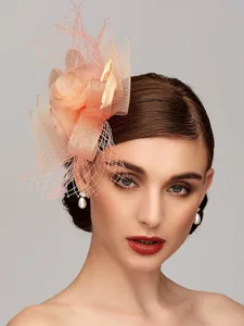 eleganter-netz-tull-fascinator-hute-kopf-pfirsich-19