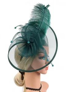 fascinator-feder-netz-hochzeit-geburtsta-dunkelgrun-7