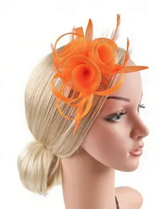fascinator-feder-netz-hochzeit-geburtsta-orange-6