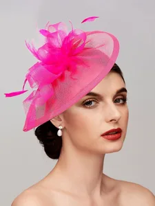 fascinator-federn-netz-hut-hochzeitsrenn-super-pink-2