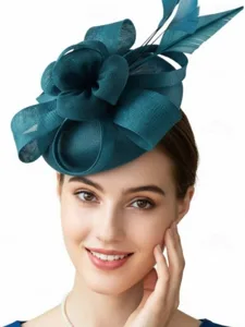 fascinator-flachs-hochzeit-geburtstag-el-dunkelgrun-4