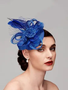 fascinator-hute-kopfschmuck-federn-netz-blau-3