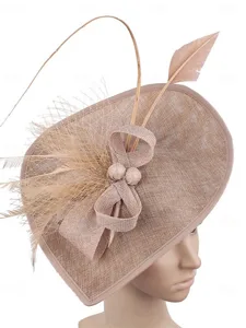 fascinator-polyester-hochzeit-geburtstag-khaki-1