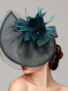 fascinators-polyester-kunstliche-feder-s-dunkelgrun-3